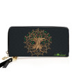 1stireland Celtic Tree Luxurious Zipper Wallet