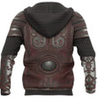 1stireland Zip Up Hoodie, 3D Lord of the Rings Armor Th00