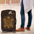 Aotearoa Luggage Covers Sliver Fern and Yellow Turtle Maori Version K13