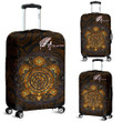 Aotearoa Luggage Covers Sliver Fern and Yellow Turtle Maori Version K13