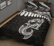 Aotearoa Quilt Bed Set - Maori Manaia Silver Fern A025