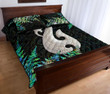 Aotearoa Quilt Bed Set Manaia Silver Fern Paua Shell TH45
