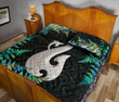 Aotearoa Quilt Bed Set Manaia Silver Fern Paua Shell TH45