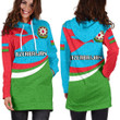 Azerbaijan Women Hoodie Dress Proud Version K4