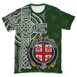 Irish Family, Langan or O'Longan Family Crest Unisex T-Shirt Th45