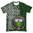 Irish Family, McGuiness or McGenis Family Crest Unisex T-Shirt Th45
