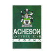 Irish Garden Flag, Acheson Family Crest Shamrock Yard Flag A9