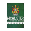 Irish Garden Flag, Alister Or Mcalister Family Crest Shamrock Yard Flag A9