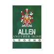 Irish Garden Flag, Allen Family Crest Shamrock Yard Flag A9