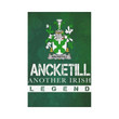 Irish Garden Flag, Ancketill Family Crest Shamrock Yard Flag A9