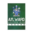 Irish Garden Flag, Aylward Family Crest Shamrock Yard Flag A9