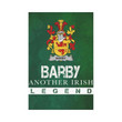 Irish Garden Flag, Barby Family Crest Shamrock Yard Flag A9