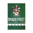 Irish Garden Flag, Bradstreet Family Crest Shamrock Yard Flag A9