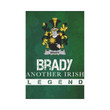 Irish Garden Flag, Brady Or Mcbrady Family Crest Shamrock Yard Flag A9