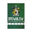 Irish Garden Flag, Brownlow Family Crest Shamrock Yard Flag A9