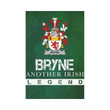 Irish Garden Flag, Bryne Or Brinn Family Crest Shamrock Yard Flag A9