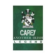 Irish Garden Flag, Carey Family Crest Shamrock Yard Flag A9