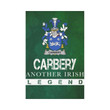 Irish Garden Flag, Carleton Family Crest Shamrock Yard Flag A9
