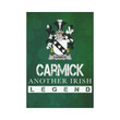Irish Garden Flag, Carmick Family Crest Shamrock Yard Flag A9