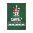 Irish Garden Flag, Carney Family Crest Shamrock Yard Flag A9