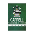 Irish Garden Flag, Carrell Family Crest Shamrock Yard Flag A9