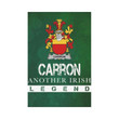 Irish Garden Flag, Carron Family Crest Shamrock Yard Flag A9