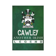 Irish Garden Flag, Cawley Family Crest Shamrock Yard Flag A9
