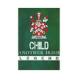 Irish Garden Flag, Child Family Crest Shamrock Yard Flag A9