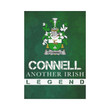 Irish Garden Flag, Connell Or O'Connell Family Crest Shamrock Yard Flag A9