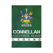 Irish Garden Flag, Connellan Or O'Connellan Family Crest Shamrock Yard Flag A9