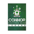 Irish Garden Flag, Connor Or O'Connor (Don) Family Crest Shamrock Yard Flag A9
