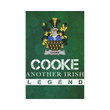Irish Garden Flag, Cooke Family Crest Shamrock Yard Flag A9