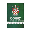 Irish Garden Flag, Corry Or O'Corry Family Crest Shamrock Yard Flag A9
