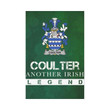 Irish Garden Flag, Coulter Or O'Coulter Family Crest Shamrock Yard Flag A9
