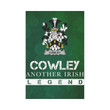 Irish Garden Flag, Cowley Or Cooley Family Crest Shamrock Yard Flag A9