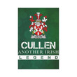Irish Garden Flag, Cullen Or O'Cullen Family Crest Shamrock Yard Flag A9