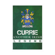 Irish Garden Flag, Currie Or O'Currie Family Crest Shamrock Yard Flag A9