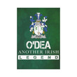 Irish Garden Flag, Dea Or O'Dea Family Crest Shamrock Yard Flag A9