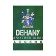 Irish Garden Flag, Dehany Family Crest Shamrock Yard Flag A9