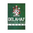 Irish Garden Flag, Delahay Family Crest Shamrock Yard Flag A9