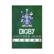 Irish Garden Flag, Digby Family Crest Shamrock Yard Flag A9