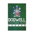 Irish Garden Flag, Dodwell Family Crest Shamrock Yard Flag A9