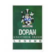 Irish Garden Flag, Doran Or O'Doran Family Crest Shamrock Yard Flag A9