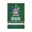 Irish Garden Flag, Douse Or Dowse Family Crest Shamrock Yard Flag A9