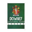 Irish Garden Flag, Downey Or O'Downey Family Crest Shamrock Yard Flag A9