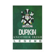 Irish Garden Flag, Durkin Or O'Durkin Family Crest Shamrock Yard Flag A9