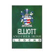 Irish Garden Flag, Elliott Family Crest Shamrock Yard Flag A9