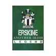 Irish Garden Flag, Erskine Family Crest Shamrock Yard Flag A9