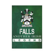 Irish Garden Flag, Falls Family Crest Shamrock Yard Flag A9