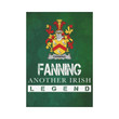 Irish Garden Flag, Fanning Family Crest Shamrock Yard Flag A9